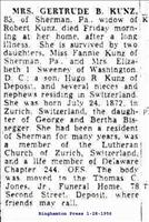 Kuntz, Gertrude